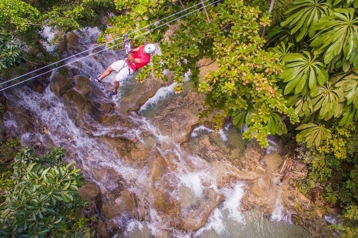 Zipline over Dunn's River Falls