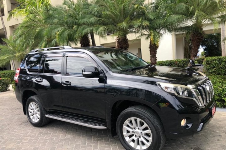 a car parked on the side of a road